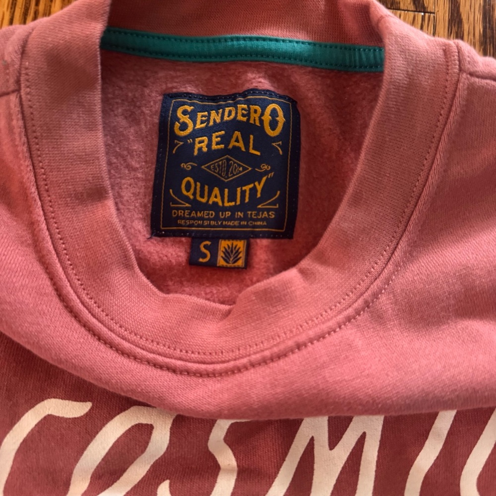 Cosmic Cowboy Sendero Sweatshirt Crewneck Women’s Size Small Cropped - Picture 3 of 6
